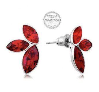 Boucles d'Oreilles Pétales Rouges de Passion