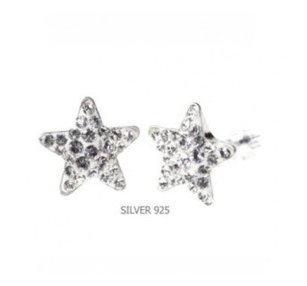 Boucles d'oreilles Levien ETOILE PU 10mm - CRISTAL