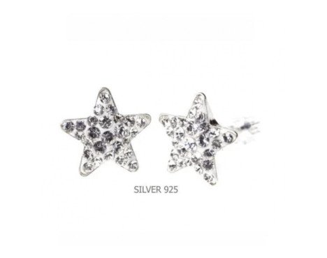 Boucles d'oreilles Levien ETOILE PU 10mm - CRISTAL