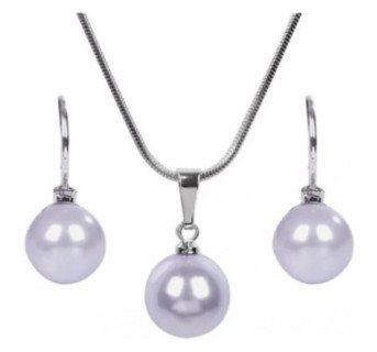 Ensemble collier et boucles d'oreilles Levien