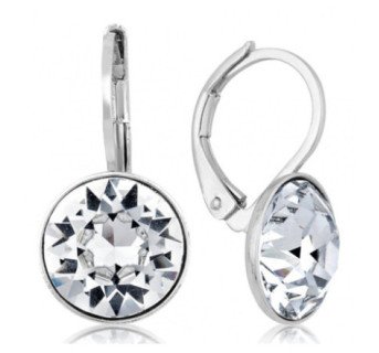 Boucles d'oreilles Levien CHATON 10mm cristal Swarovski