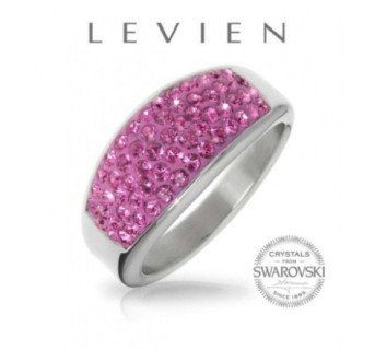 Bague en Argent Monter de Rose cristaux swarovski