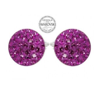 Boucle d'oreille Ronde De Cristal swarovski