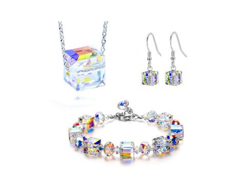 Ensemble de bijoux carré