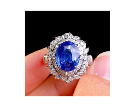 Bague En Saphir De Bleuet