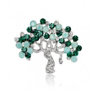 Broche Pin Coréenne En Forme D'Arbre