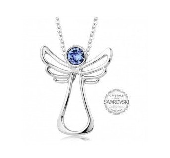 Collier Ange orné de cristaux Swarovski
