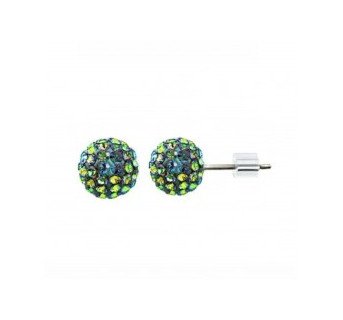 Boucles d'oreilles Levien BOULE PU 6mm - CRISTAL