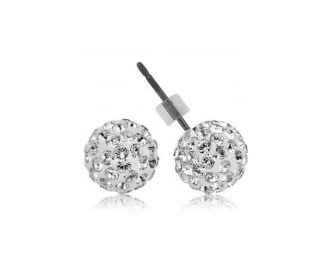 Boucles d'oreilles Levien BOULE PU 6mm - CRISTAL