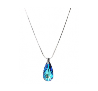 Collier Levien Delicate Goutte Bermuda Bleu cristal Swarovski