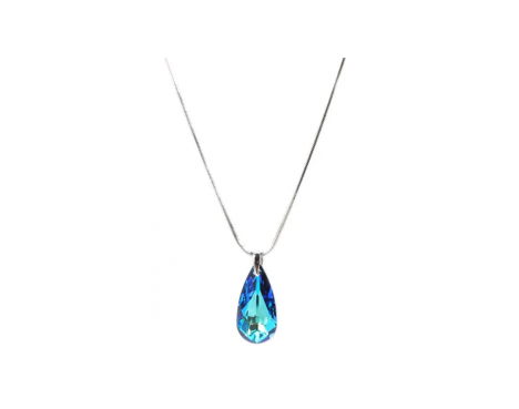 Collier Levien Delicate Goutte Bermuda Bleu cristal Swarovski