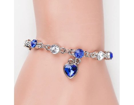 Forme De Coeur De Mode De Cristal Strass Femmes Bijoux Bracelet