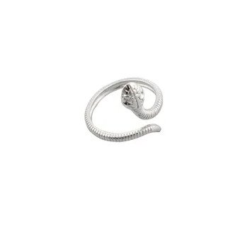 Élégant Serpent Acier Inoxydable 304 Placage Anneau Ouvert 1 Pièce