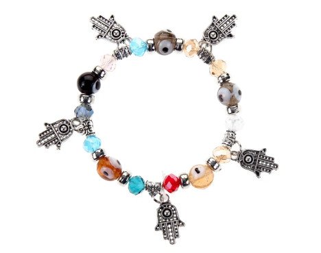 Mode Paume Alliage Verre Placage Unisexe Bracelets 1 Pièce