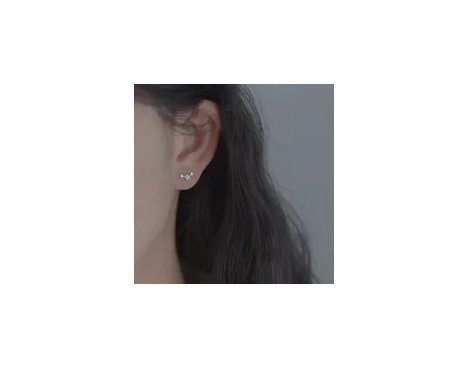 1 Paire Style Simple Rubik's Cube Placage Cristal Autrichien Argent Sterling Boucles D'oreilles