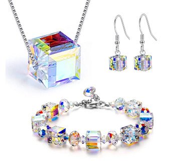 Mode Géométrique Carré Cristal Autrichien  Bracelet sublime
