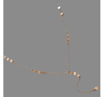 Collier avec pendentif à trois paillettes scintillantes