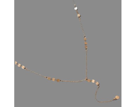Collier avec pendentif à trois paillettes scintillantes