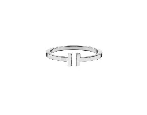 Bracelet manchette à motifs Tiffany modèle T : Élégance argentée
