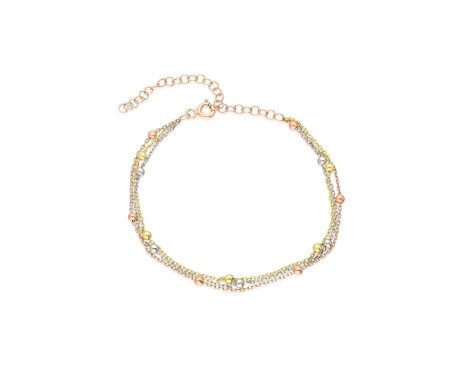 Bracelet femme à triple chaîne : Un modèle tendance