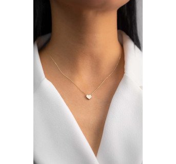 Collier Cœur Doré sans Pierre : Élégance Intemporelle