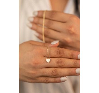 Collier Cœur Doré sans Pierre : Élégance Intemporelle