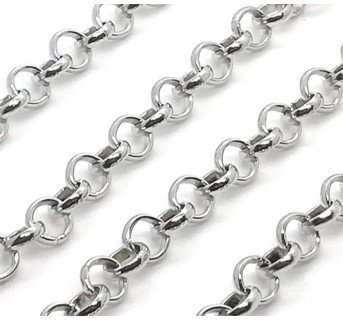 Collier unisexe Sailor Doc en chaîne plaquée argent
