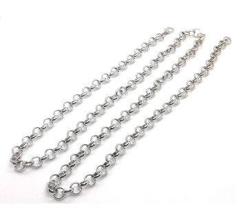 Collier unisexe Sailor Doc en chaîne plaquée argent