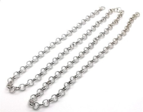 Collier unisexe Sailor Doc en chaîne plaquée argent