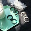 Boucles D'oreilles Élégantes À Cercle Scintillant De Design Multicolore